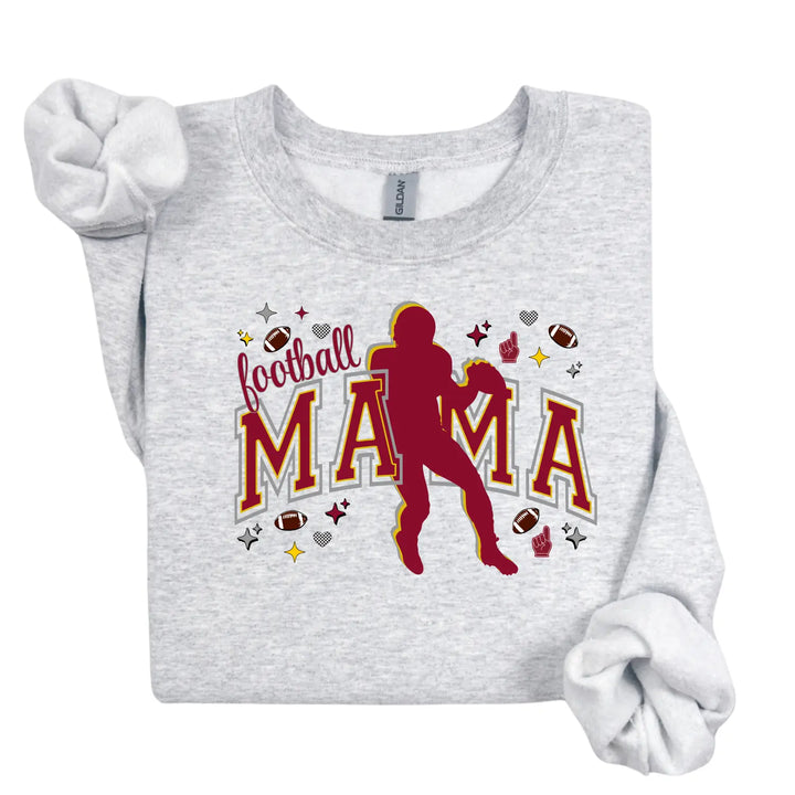 Football Mama Crewneck Sweatshirt Perfect for Game Day Gifts Sports Moms Cozy Style Fall Team Spirit Apparel