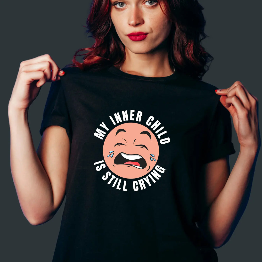 Funny Humor Women’s Tee Cute Graphic Inner Child Shirt Gift for Her Casual Top Self-Care Outfit - T-Shirt
