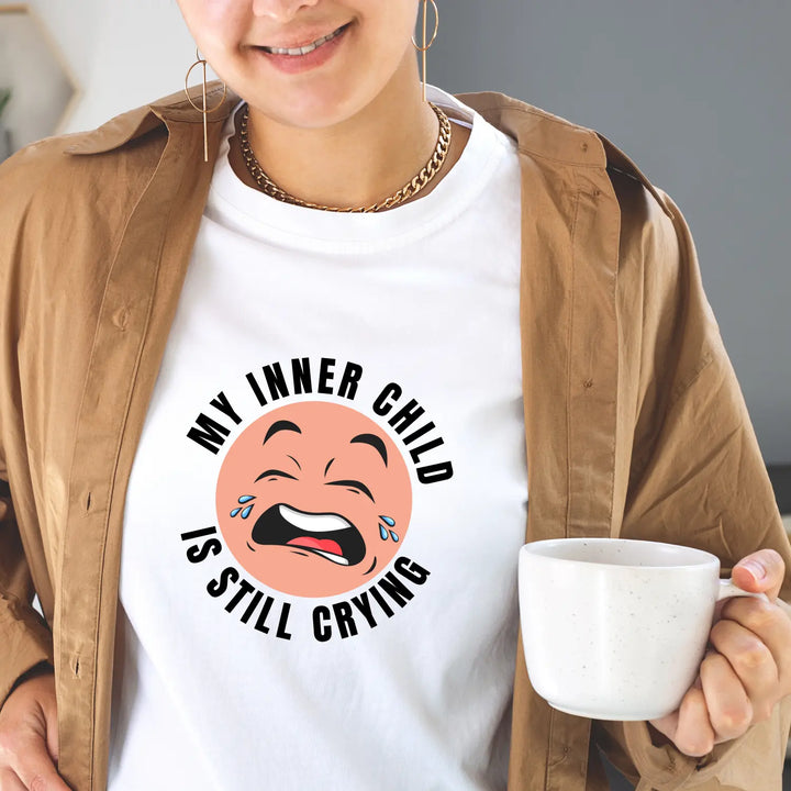 Funny Humor Women’s Tee Cute Graphic Inner Child Shirt Gift for Her Casual Top Self-Care Outfit - T-Shirt