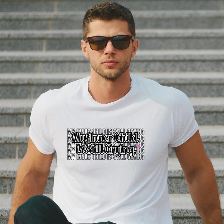 Funny Parent Unisex Softstyle T-Shirt Mom Dad Humor Tee Inner Child Stress Relief Shirt Life Gift Parenting Tee,
