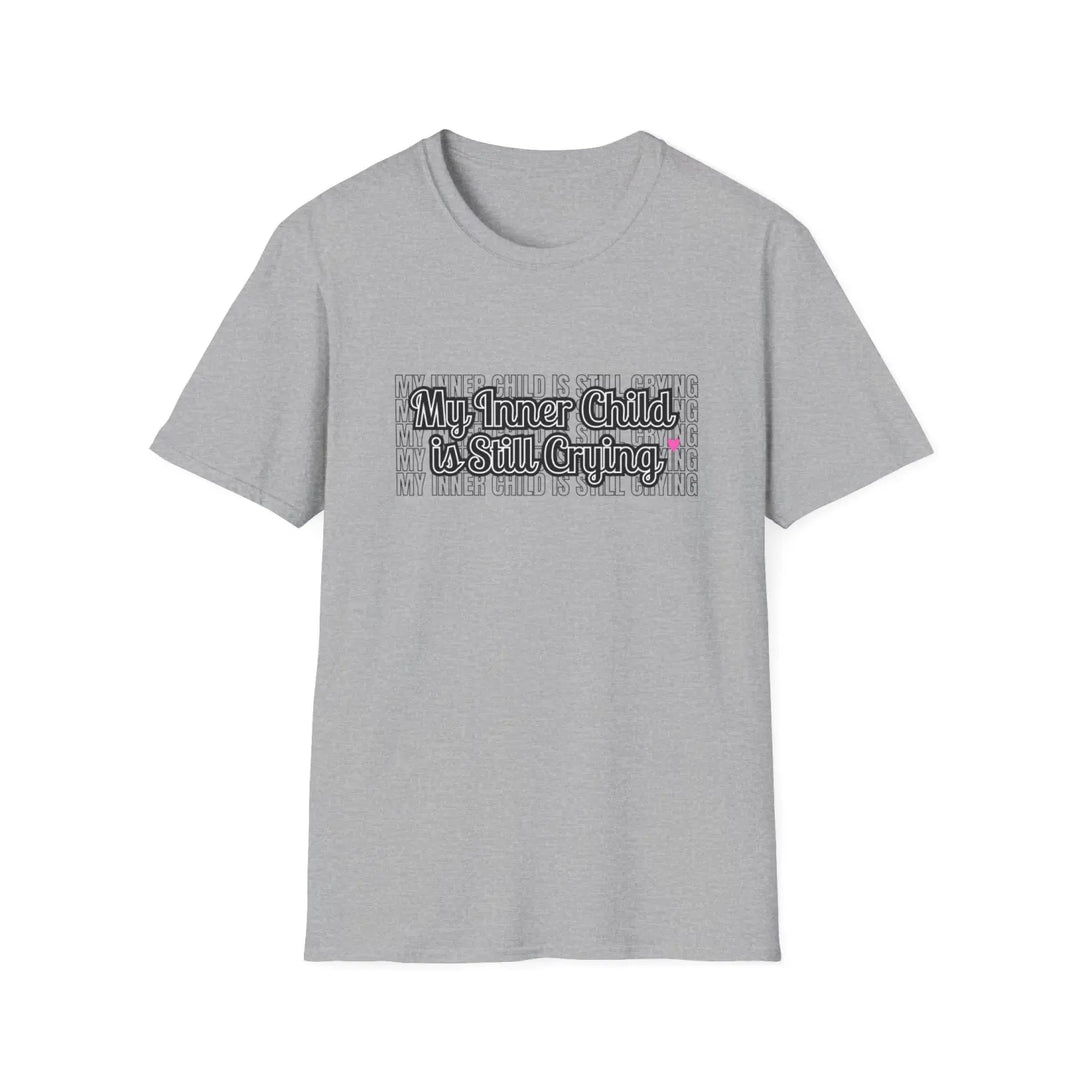 Funny Parent Unisex Softstyle T-Shirt Mom Dad Humor Tee Inner Child Stress Relief Shirt Life Gift Parenting Tee,