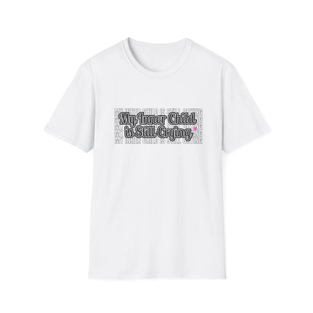 Funny Parent Unisex Softstyle T-Shirt Mom Dad Humor Tee Inner Child Stress Relief Shirt Life Gift Parenting Tee,