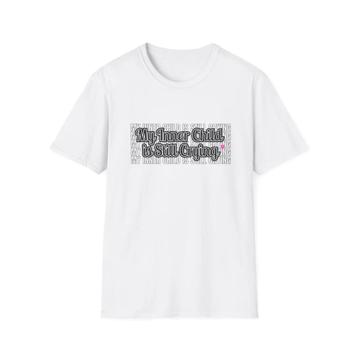 Funny Parent Unisex Softstyle T-Shirt Mom Dad Humor Tee Inner Child Stress Relief Shirt Life Gift Parenting Tee,