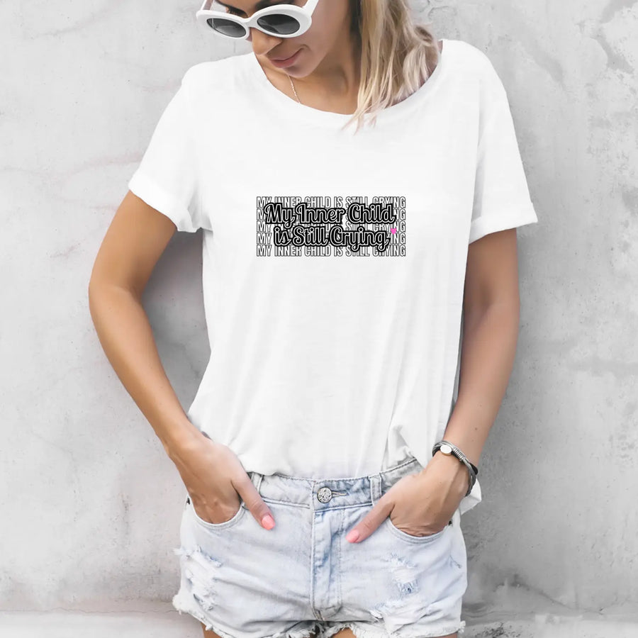 Funny Parent Unisex Softstyle T-Shirt Mom Dad Humor Tee Inner Child Stress Relief Shirt Life Gift Parenting Tee,