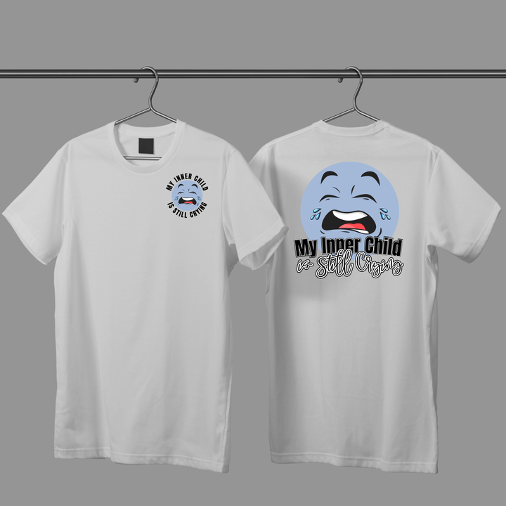 Funny Parenting Life Unisex Softstyle T-Shirt - My Inner Child is Still Crying