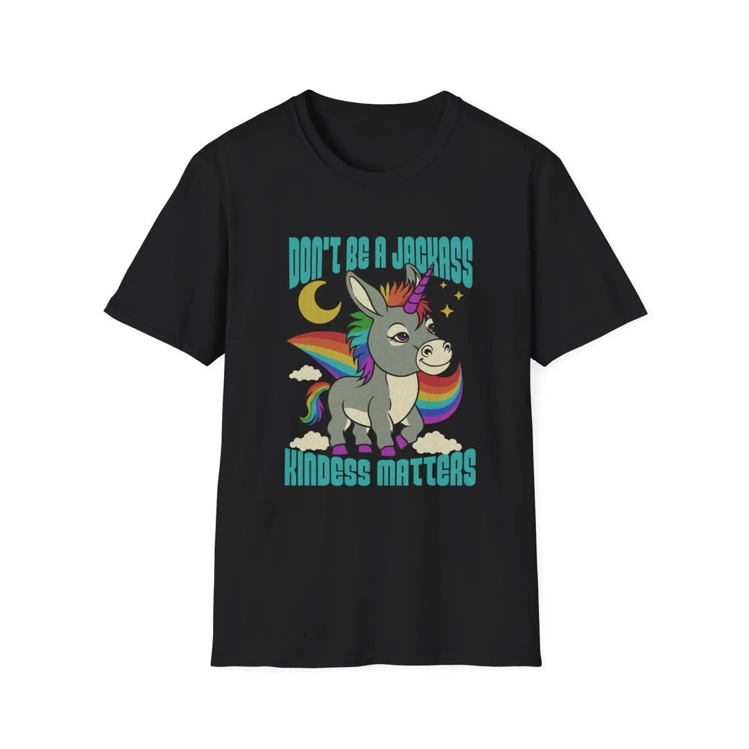 Funny Unicorn T-Shirt - Don’t Be a Jerk Kindness Matters Cute Gift for Friends Family Birthday Casual Wear Lovers