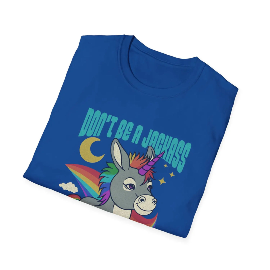 Funny Unicorn T-Shirt - Don’t Be a Jerk Kindness Matters Cute Gift for Friends Family Birthday Casual Wear Lovers