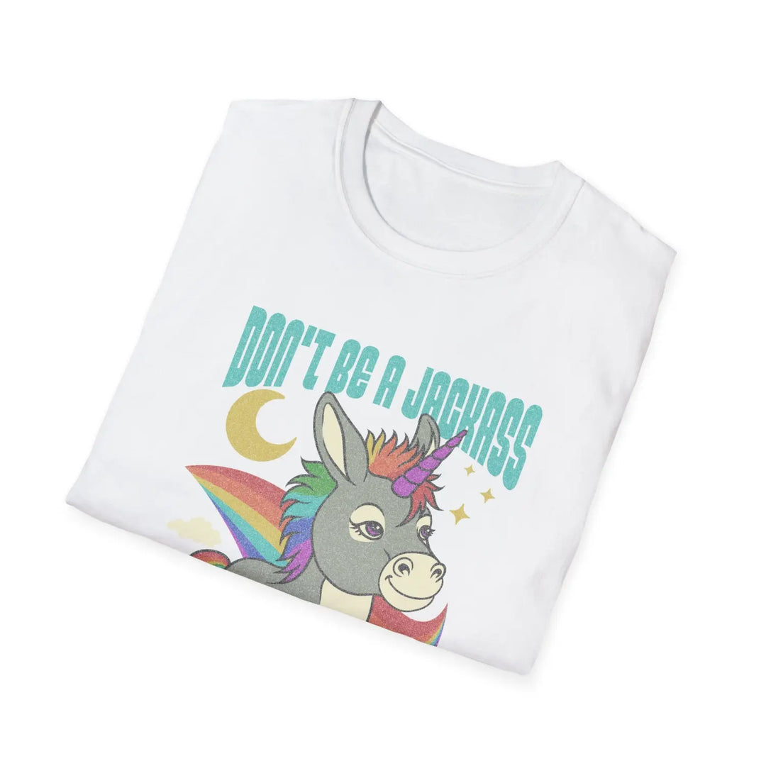 Funny Unicorn T-Shirt - Don’t Be a Jerk Kindness Matters Cute Gift for Friends Family Birthday Casual Wear Lovers