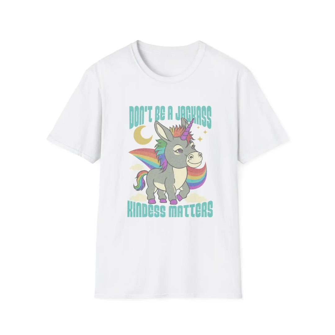 Funny Unicorn T-Shirt - Don’t Be a Jerk Kindness Matters Cute Gift for Friends Family Birthday Casual Wear Lovers