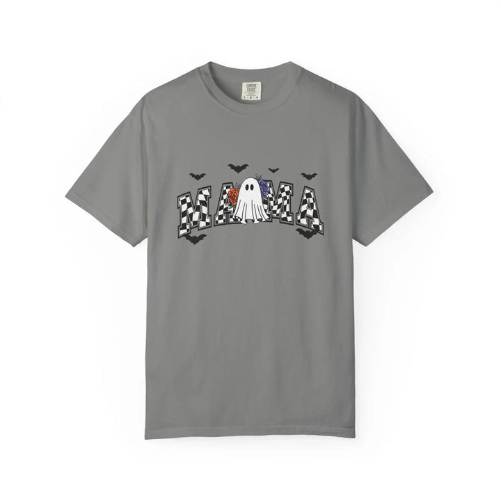 Ghostly Mama T Shirt Halloween Apparel Unisex Tees Mothers Day Gift Casual Comfort Wear Spooky Holiday Clothing Shirt,