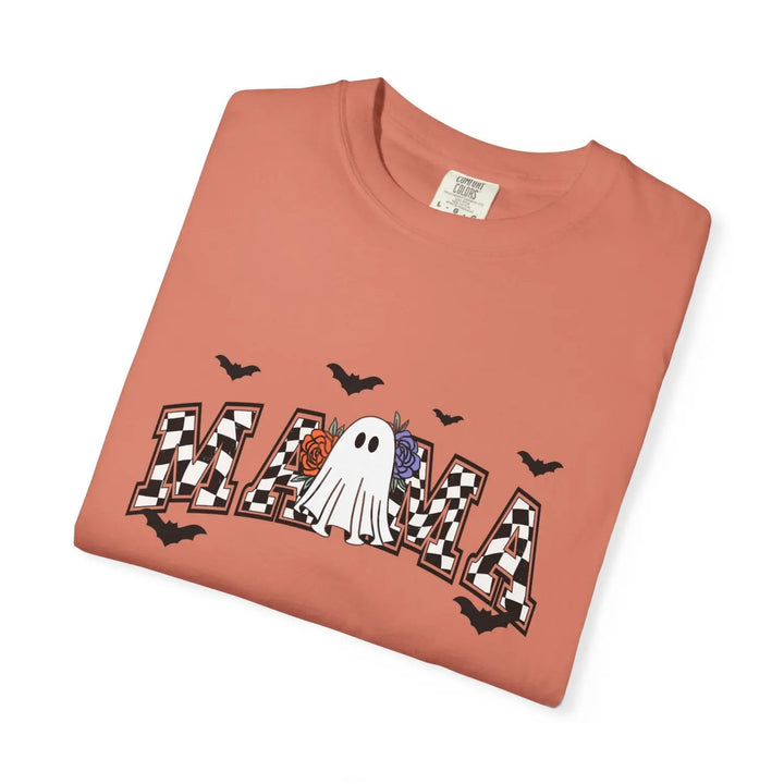 Ghostly Mama T Shirt Halloween Apparel Unisex Tees Mothers Day Gift Casual Comfort Wear Spooky Holiday Clothing Shirt,
