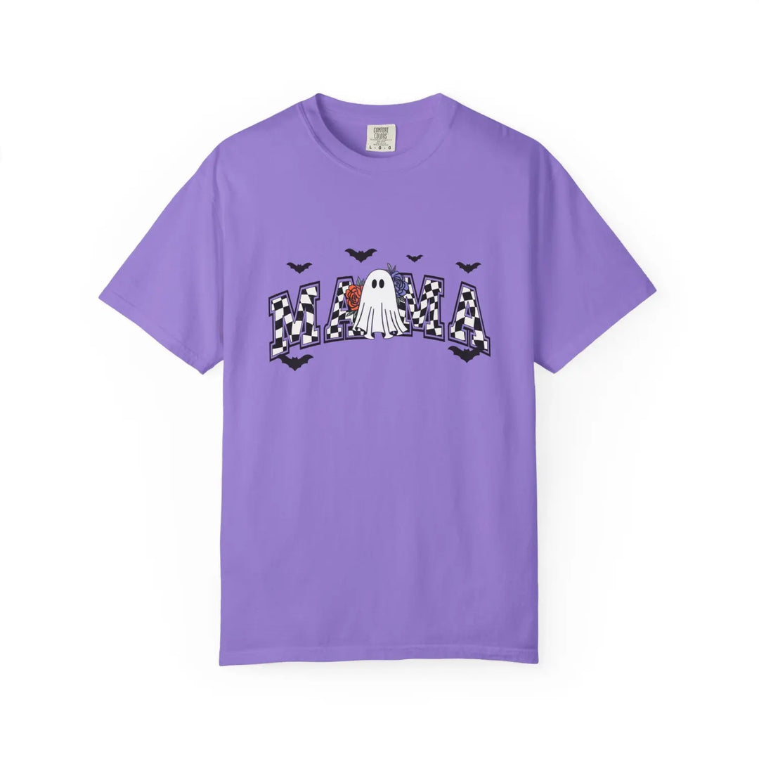 Ghostly Mama T Shirt Halloween Apparel Unisex Tees Mothers Day Gift Casual Comfort Wear Spooky Holiday Clothing Shirt,
