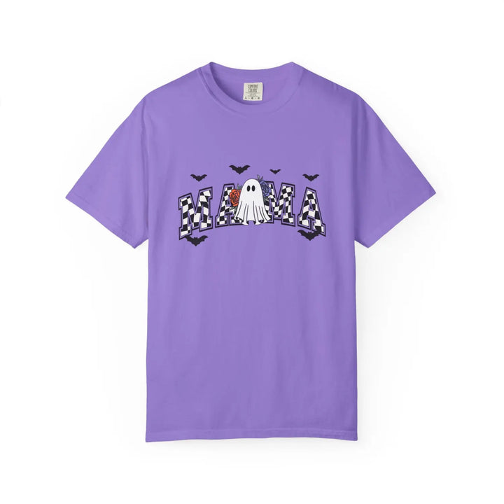 Ghostly Mama T Shirt Halloween Apparel Unisex Tees Mothers Day Gift Casual Comfort Wear Spooky Holiday Clothing Shirt,
