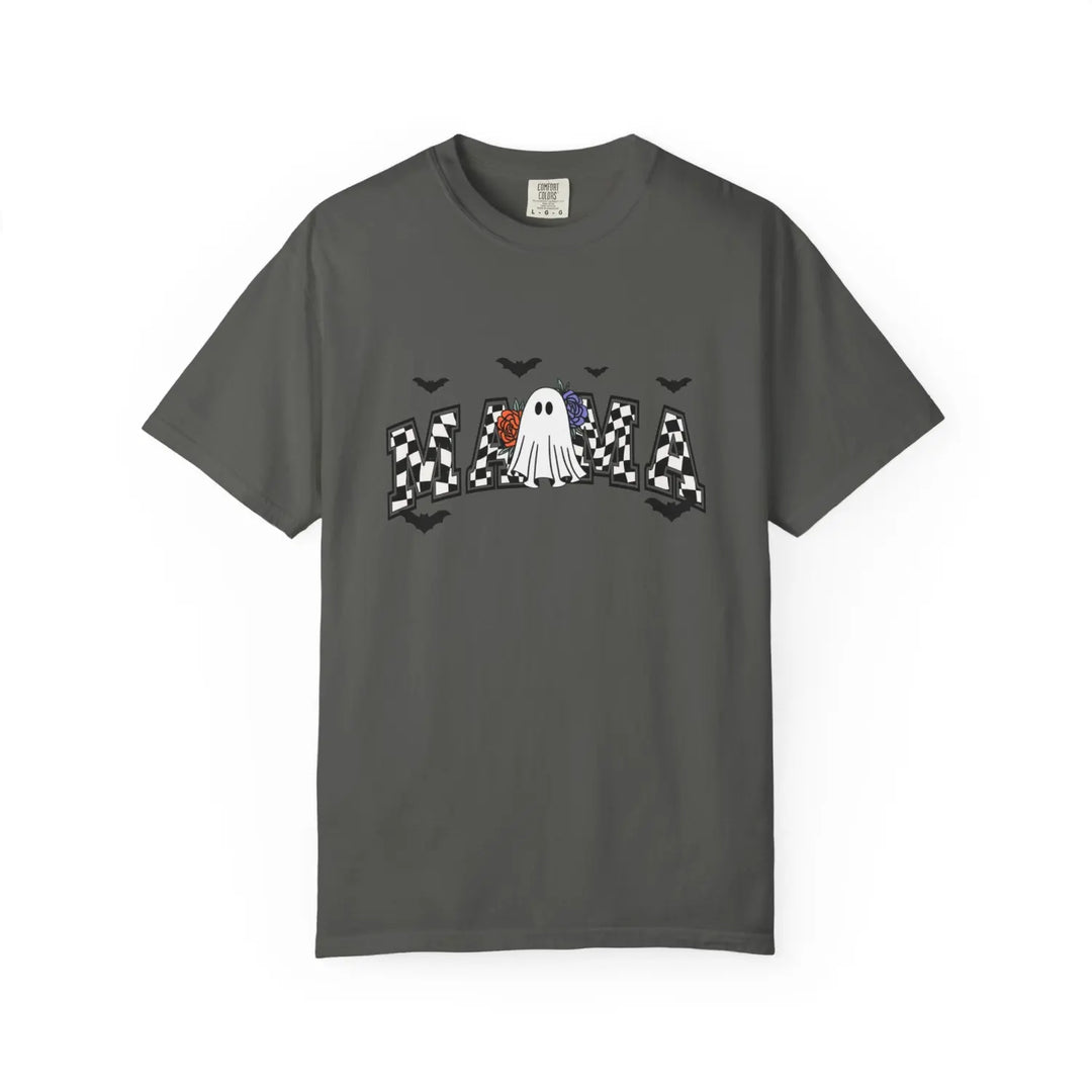 Ghostly Mama T Shirt Halloween Apparel Unisex Tees Mothers Day Gift Casual Comfort Wear Spooky Holiday Clothing Shirt,