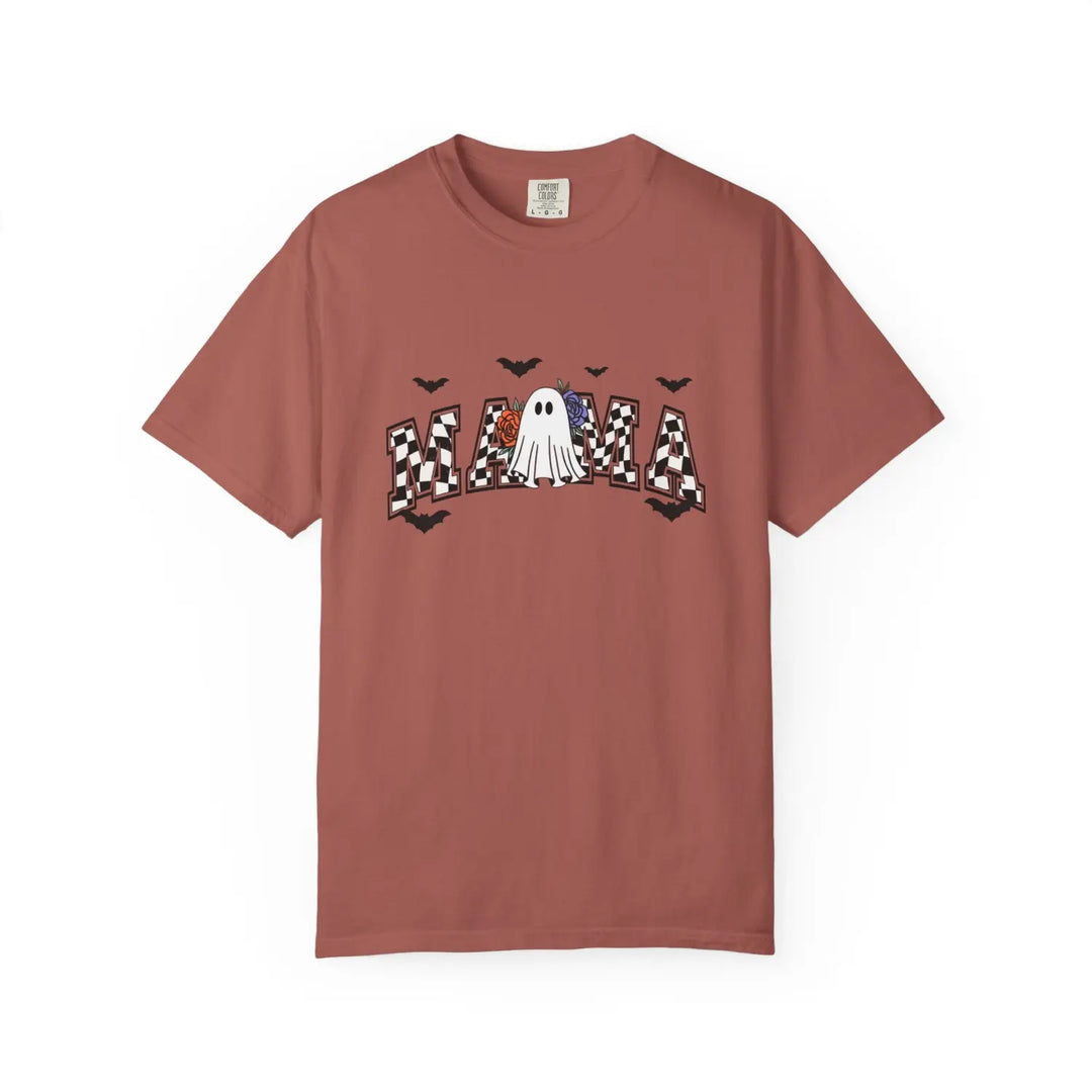 Ghostly Mama T Shirt Halloween Apparel Unisex Tees Mothers Day Gift Casual Comfort Wear Spooky Holiday Clothing Shirt,
