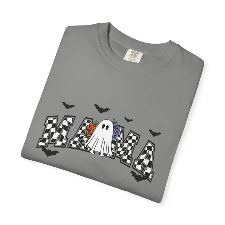 Ghostly Mama T Shirt Halloween Apparel Unisex Tees Mothers Day Gift Casual Comfort Wear Spooky Holiday Clothing Shirt,