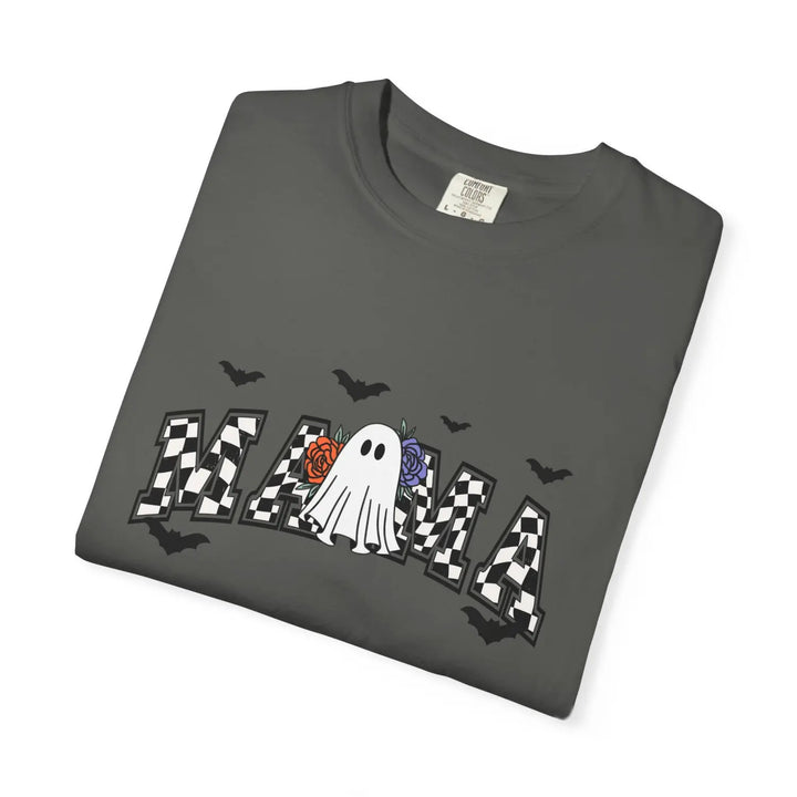 Ghostly Mama T Shirt Halloween Apparel Unisex Tees Mothers Day Gift Casual Comfort Wear Spooky Holiday Clothing Shirt,
