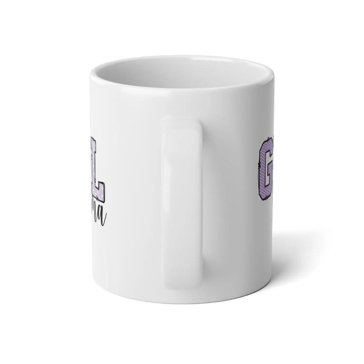 Girl Mama Jumbo Mug - Perfect Gift for Moms Coffee Lovers Mother’s Day Birthdays Unique Ceramic Fun Idea - 20oz / White