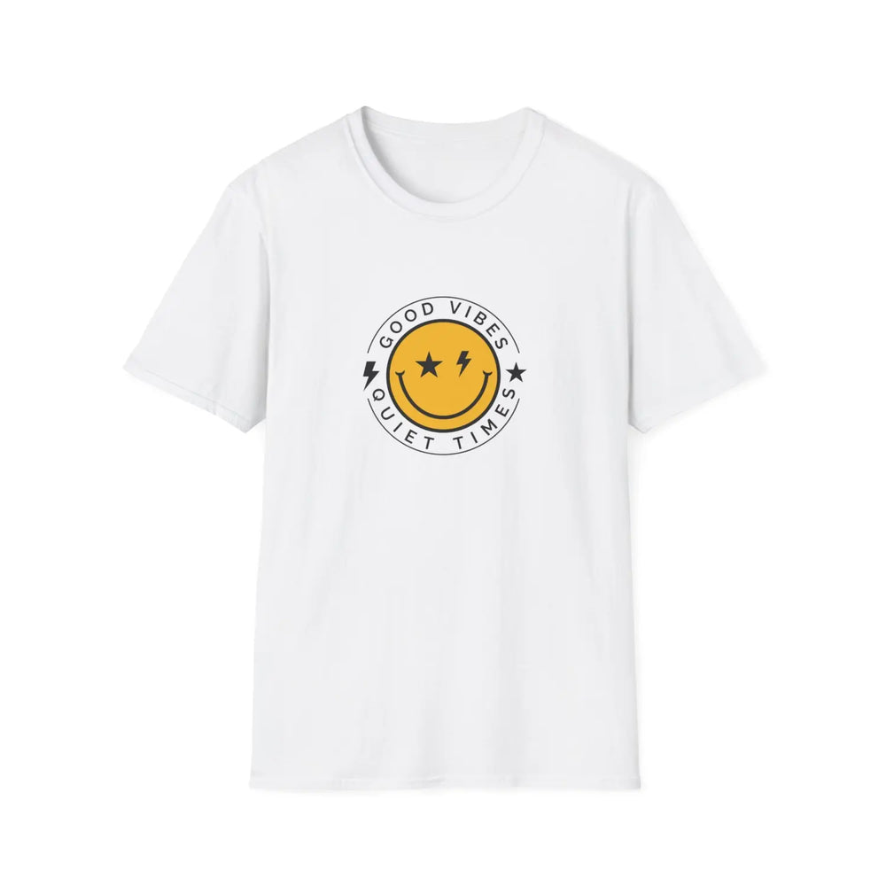 Good Vibes Unisex T-Shirt Casual Tee Gift for Friends Summer Style Fun and Relaxed Attire Positive Only - White / XS