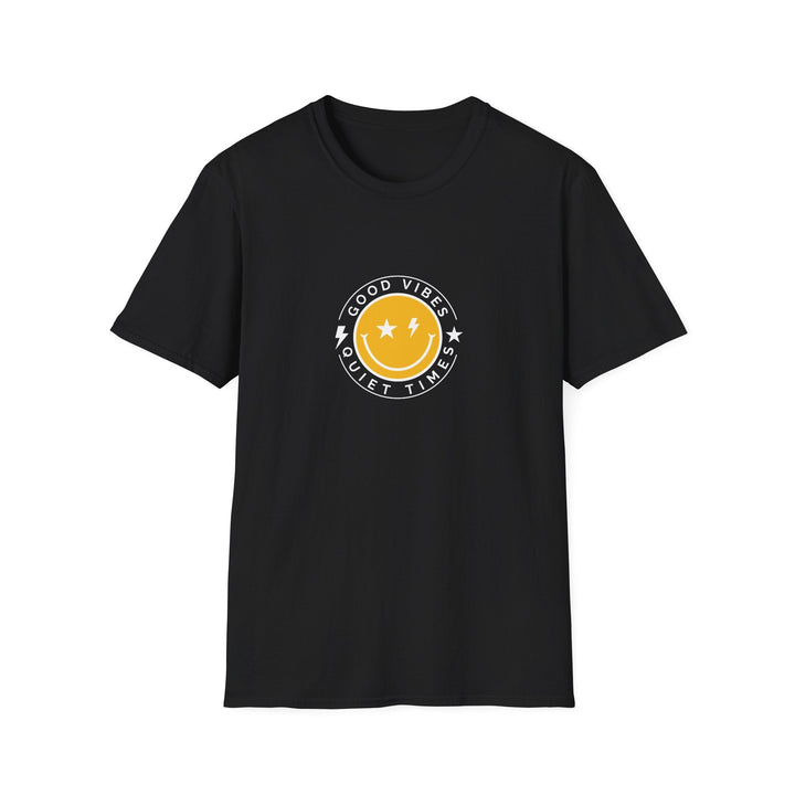 Good Vibes Unisex T-Shirt Casual Tee Gift for Friends Summer Style Fun and Relaxed Attire Positive Only - Black / XS