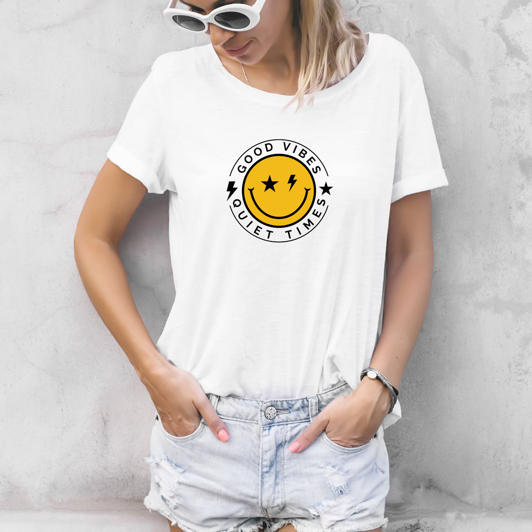 Good Vibes Unisex T-Shirt Casual Tee Gift for Friends Summer Style Fun and Relaxed Attire Positive Only