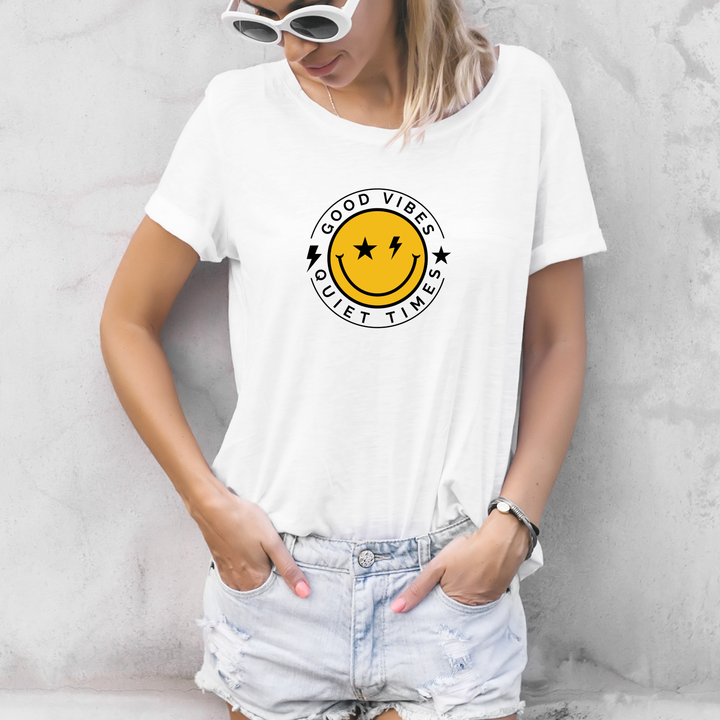 Good Vibes Unisex T-Shirt Casual Tee Gift for Friends Summer Style Fun and Relaxed Attire Positive Only