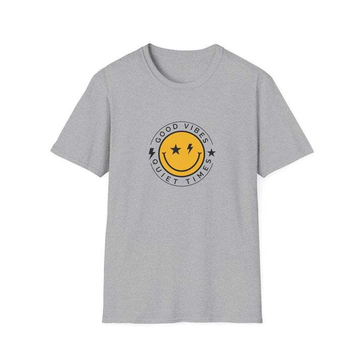 Good Vibes Unisex T-Shirt Casual Tee Gift for Friends Summer Style Fun and Relaxed Attire Positive Only - Sport Grey