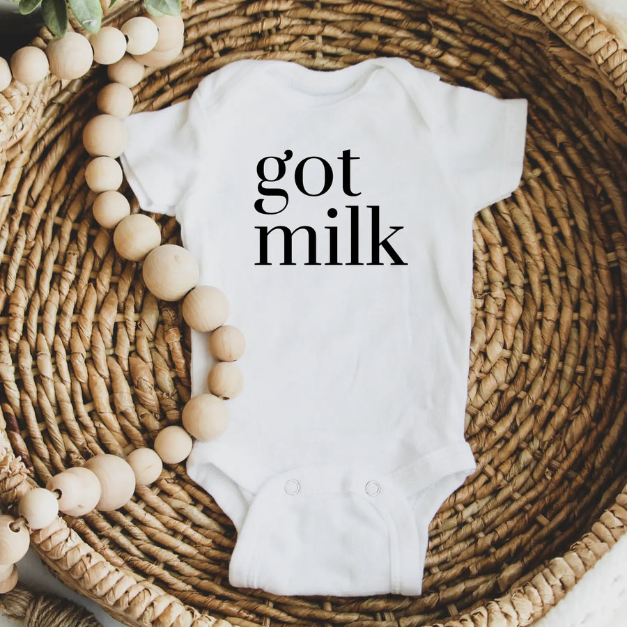 Got Milk? Infant Bodysuit Cute Baby Outfit Funny Shower Gift Newborn Clothes Summer Wear Unique Apparel - Kids clothes