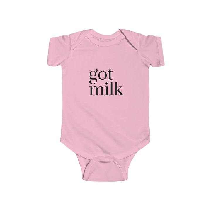 Got Milk? Infant Bodysuit Cute Baby Outfit Funny Shower Gift Newborn Clothes Summer Wear Unique Apparel - Pink / NB