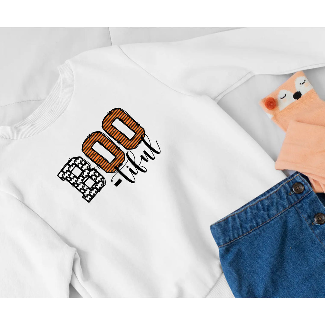 Halloween Unisex Crew Sweatshirt Cozy Boo Pullover Spooky Season Apparel Fall Fashion Gift for Lovers