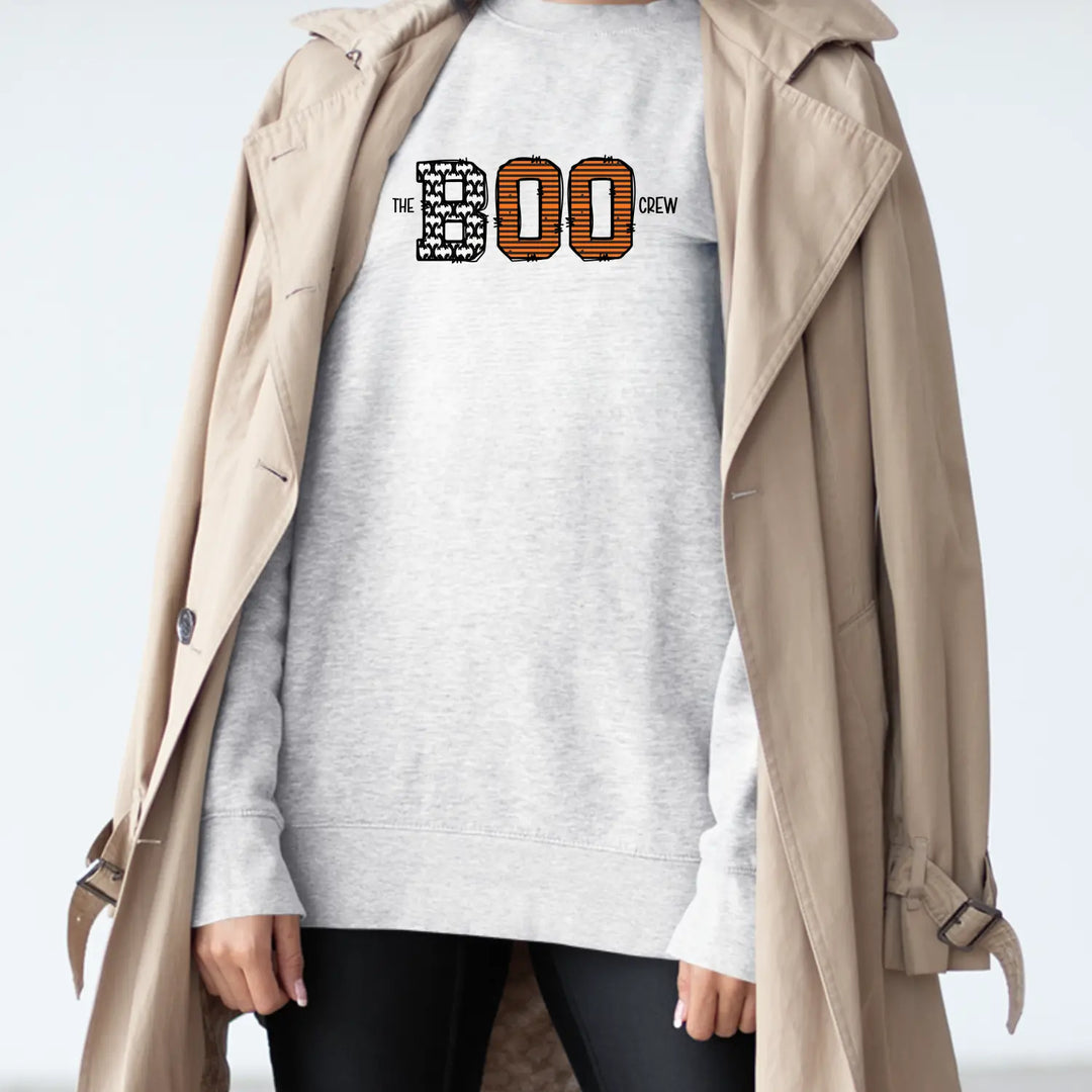 Halloween Unisex Crew Sweatshirt Cozy Boo Pullover Spooky Season Apparel Fall Fashion Gift for Lovers