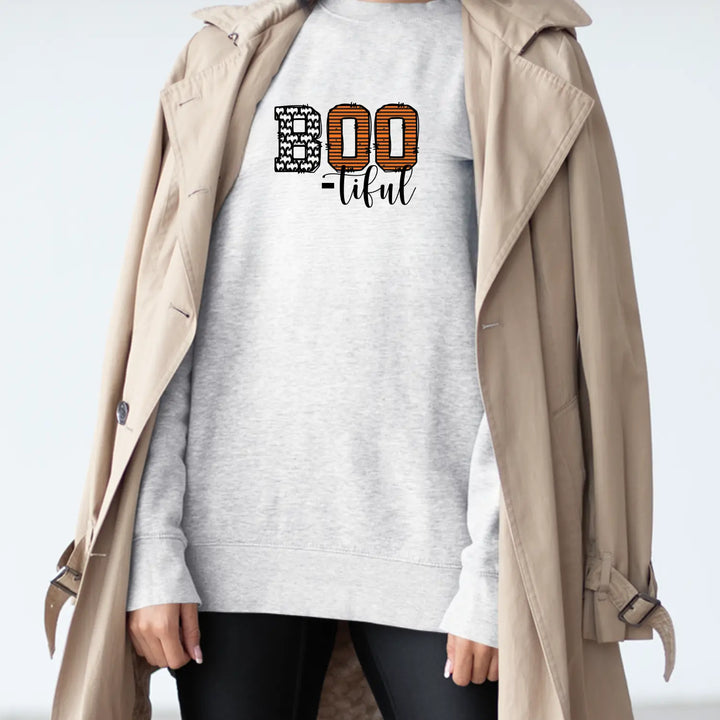 Halloween Unisex Crew Sweatshirt Cozy Boo Pullover Spooky Season Apparel Fall Fashion Gift for Lovers