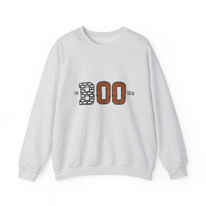Halloween Unisex Crew Sweatshirt Cozy Boo Pullover Spooky Season Apparel Fall Fashion Gift for Lovers - Ash / S
