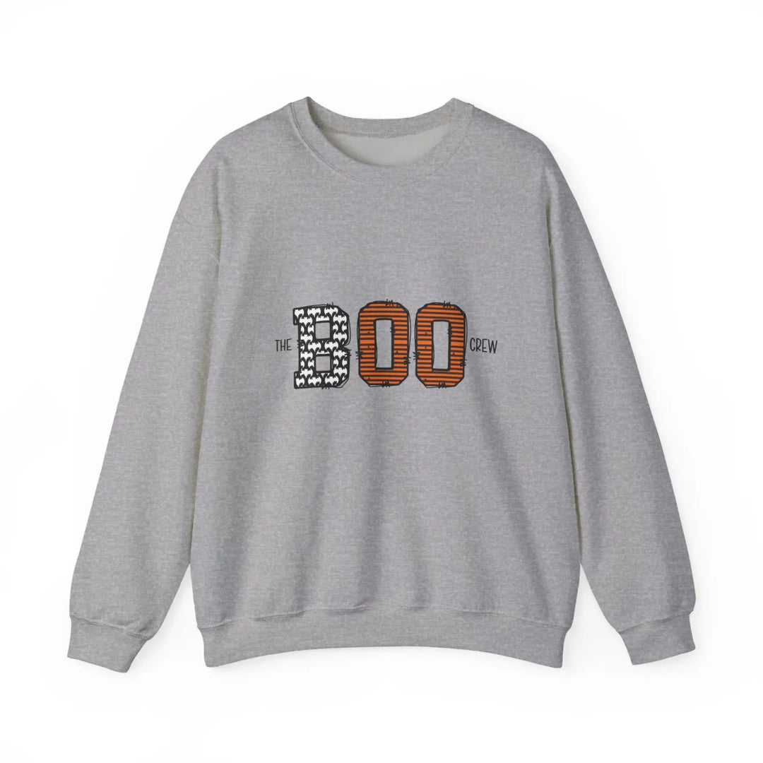 Halloween Unisex Crew Sweatshirt Cozy Boo Pullover Spooky Season Apparel Fall Fashion Gift for Lovers - Sport Grey / S