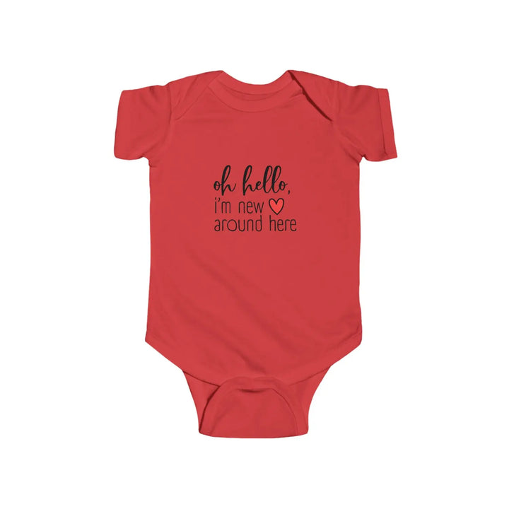 Hilarious Baby Bodysuit Newborn Gift Infant Clothes Shower Outfit First Humor New Parents - Red / 12M - Kids clothes