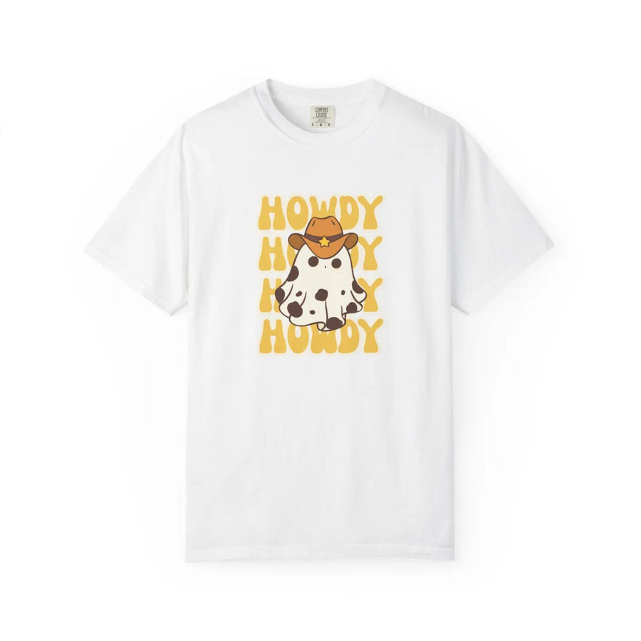 Howdy Cow Graphic T Shirt Unisex Friendly Tees Casual Summer Wear Funny Farm Animal Gift White / S