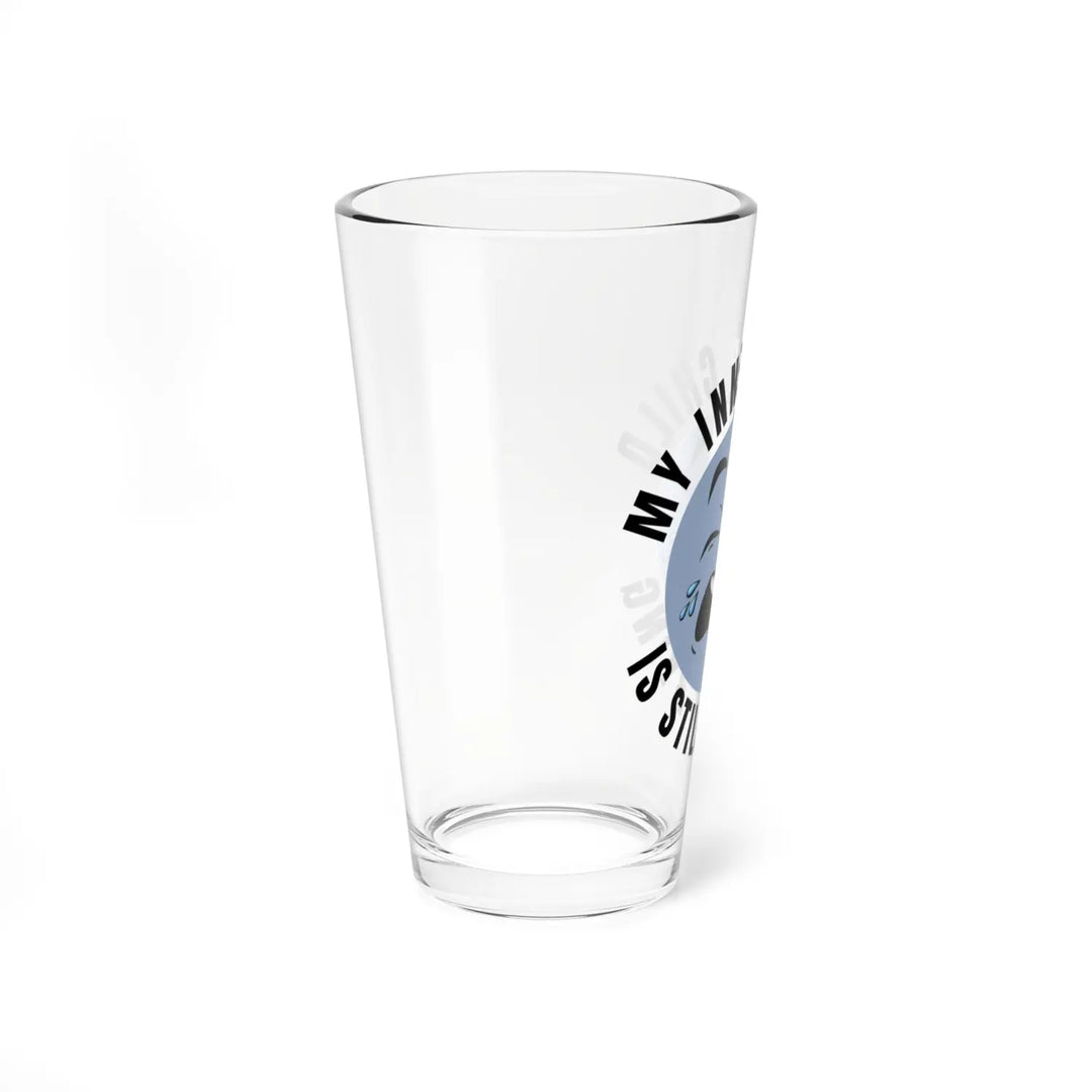 Humorous Mixing Glass 16oz - Perfect Gift for Cocktail Lovers Funny Barware Inner Child Theme Unique Drinkware Fun