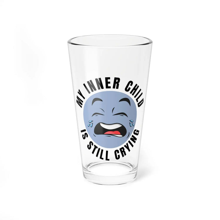 Humorous Mixing Glass 16oz - Perfect Gift for Cocktail Lovers Funny Barware Inner Child Theme Unique Drinkware Fun
