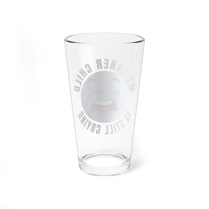Humorous Mixing Glass 16oz - Perfect Gift for Cocktail Lovers Funny Barware Inner Child Theme Unique Drinkware Fun