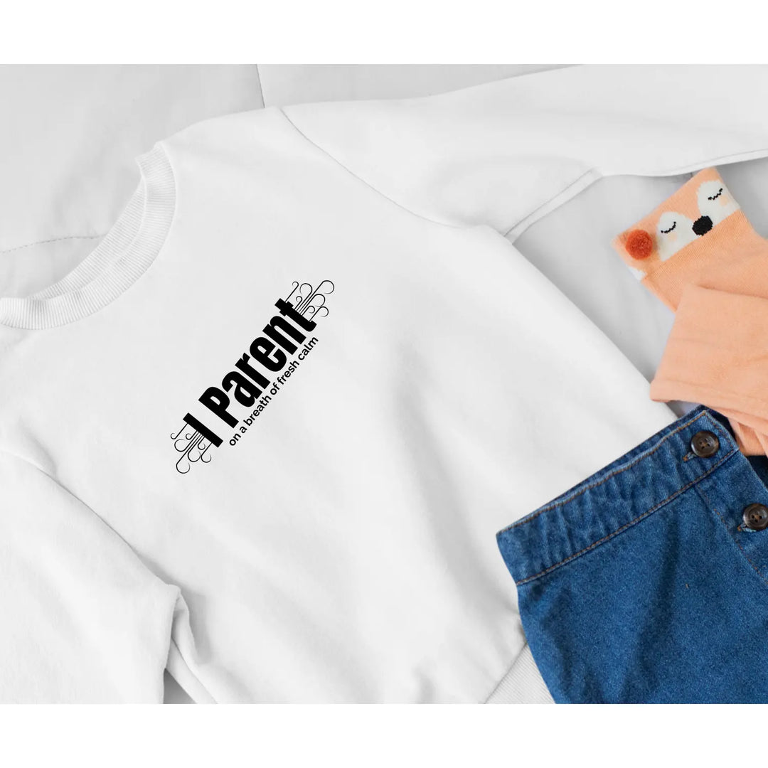 I Parent Fleece Crewneck Sweatshirt Hilarious Cozy Gift Warm Casual Wear Ideal for Family Gatherings Thoughtful