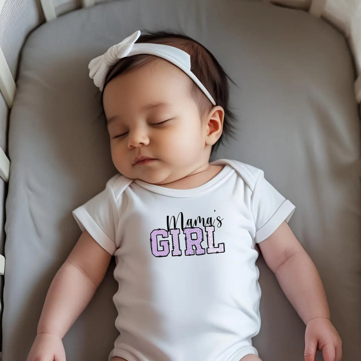 Infant Bodysuit Mama’s Girl Purple Lavender Princess Tee - Kids clothes
