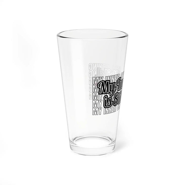 Inner Child PintGlass Hilarious Mixing Glass Fun Gift Cocktail Lovers Unique Barware Nostalgic Decor Humor Self-Care