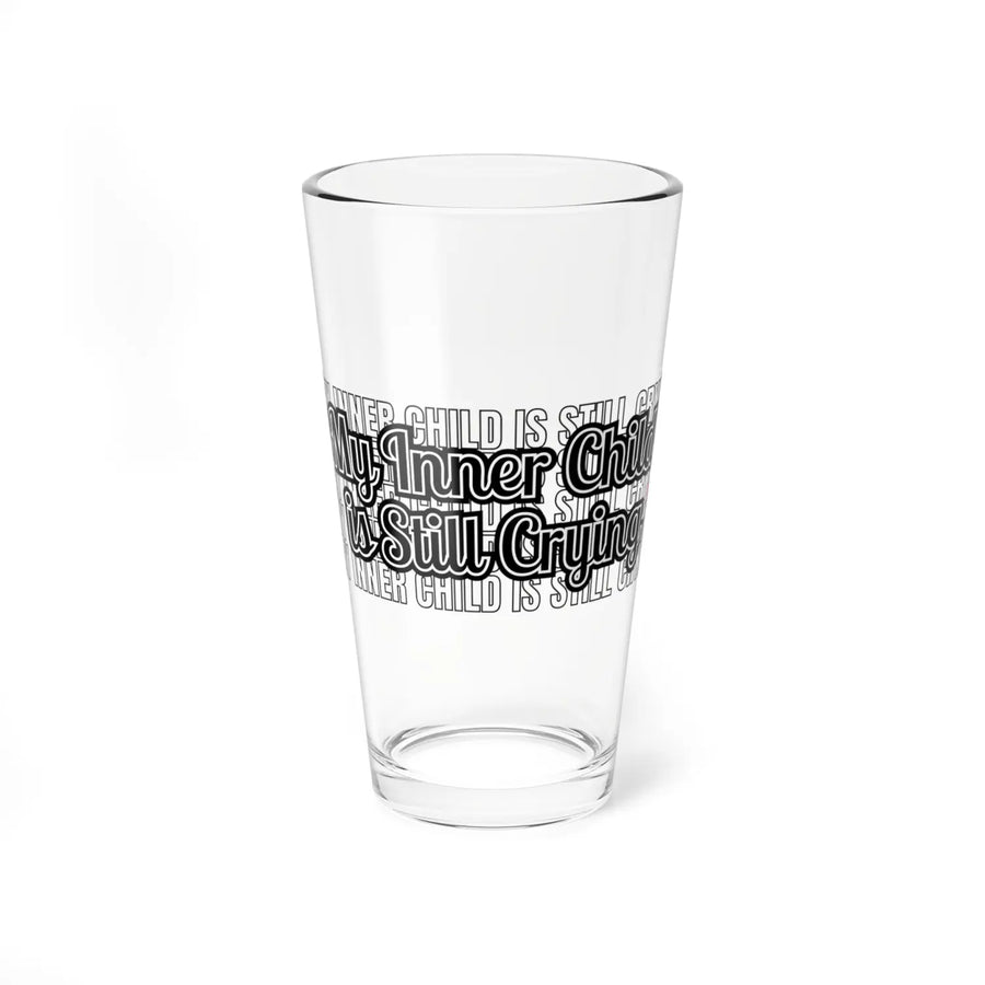 Inner Child PintGlass Hilarious Mixing Glass Fun Gift Cocktail Lovers Unique Barware Nostalgic Decor Humor Self-Care