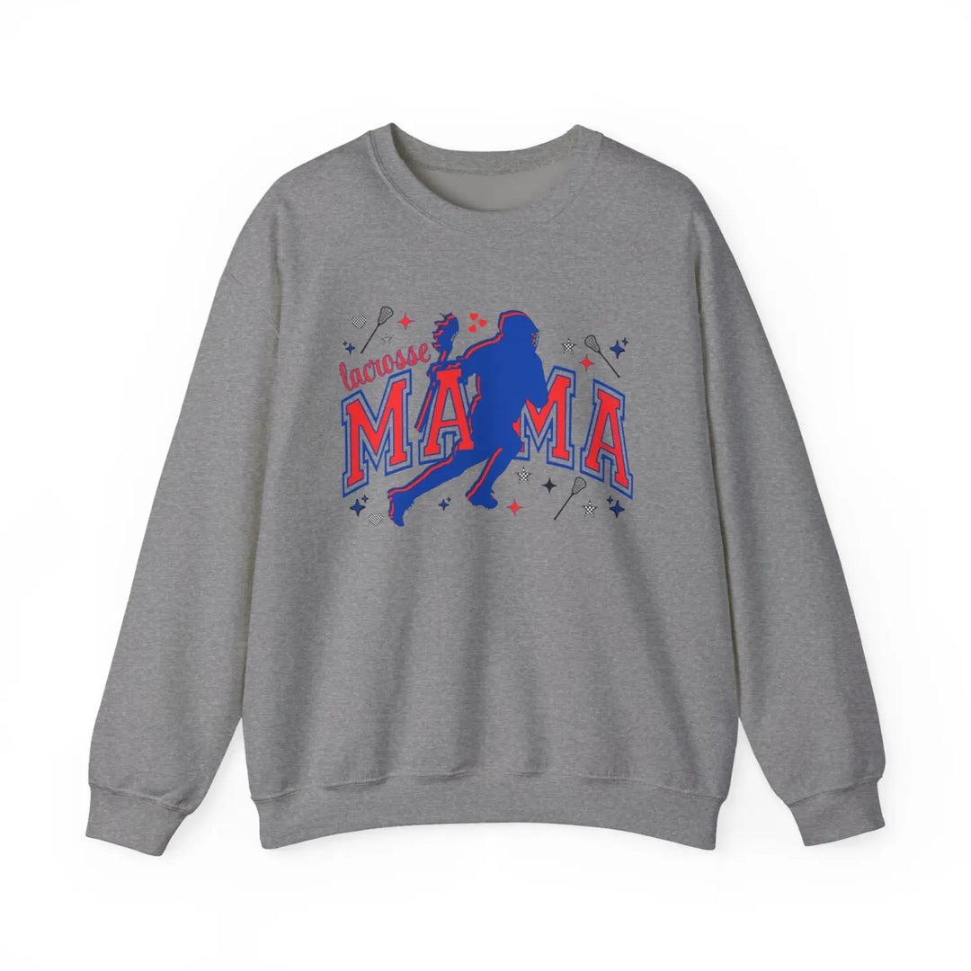 Lacrosse Mama Sweatshirt Unisex Crewneck Sports Apparel Gift for Athletic Moms Casual Wear Team Spirit Clothing