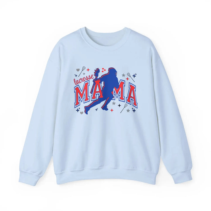Lacrosse Mama Sweatshirt Unisex Crewneck Sports Apparel Gift for Athletic Moms Casual Wear Team Spirit Clothing Light