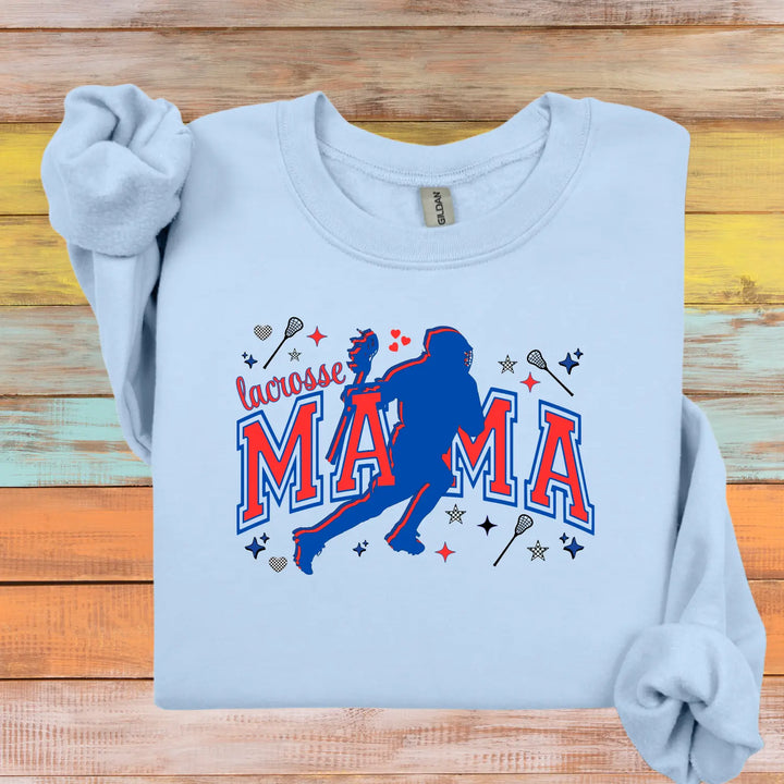 Lacrosse Mama Sweatshirt Unisex Crewneck Sports Apparel Gift for Athletic Moms Casual Wear Team Spirit Clothing