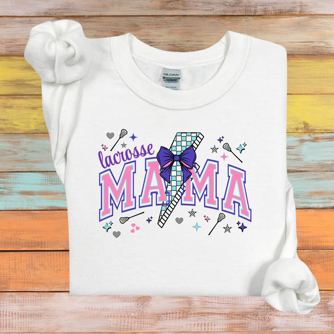 Lacrosse Mom Game Day Sweatshirt Girls Sweater for Sports Moms Proud Gifts Wear Cheer Holidays
