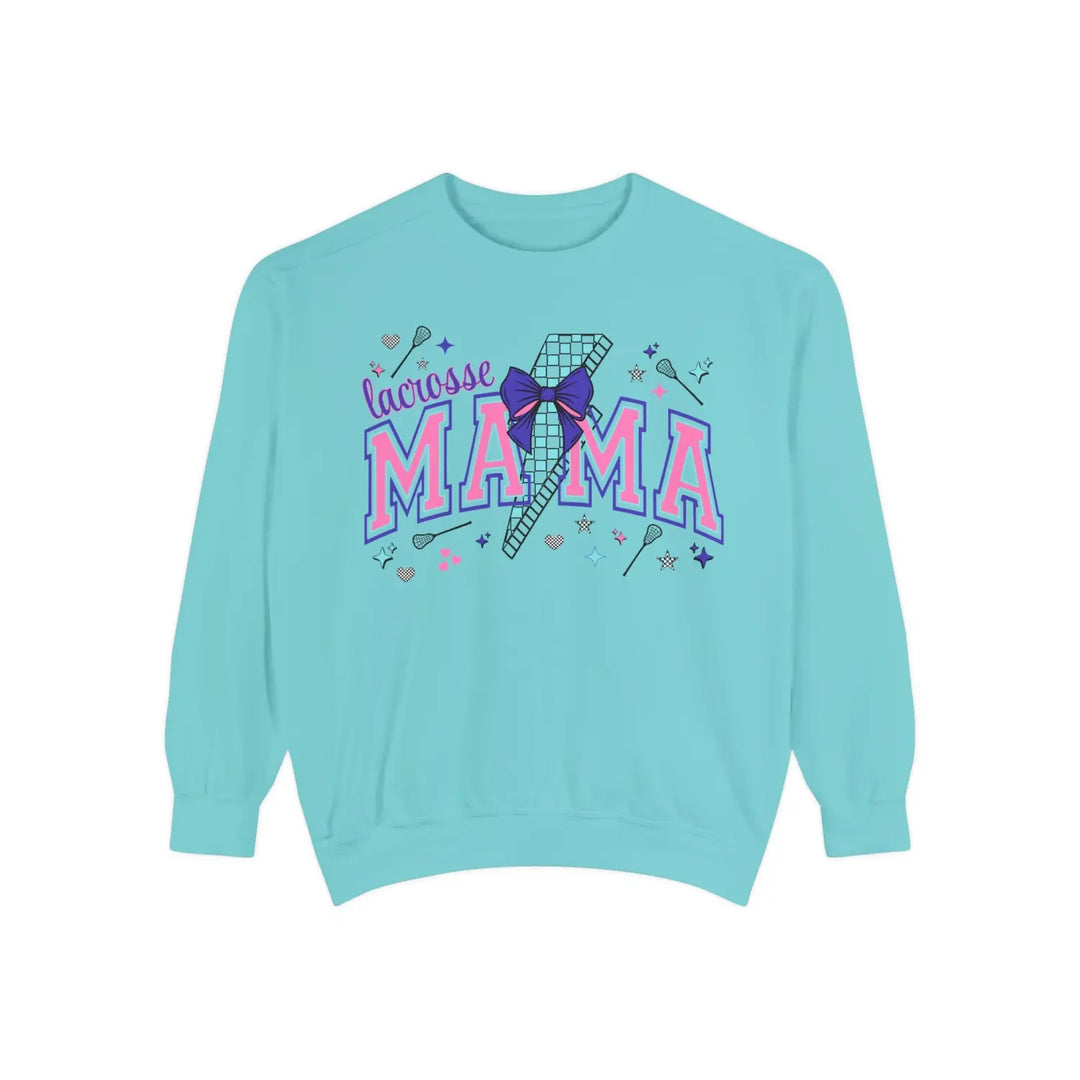 Lacrosse Mom Game Day Sweatshirt Girls Sweater for Sports Moms Proud Gifts Wear Cheer Holidays Chalky Mint / S