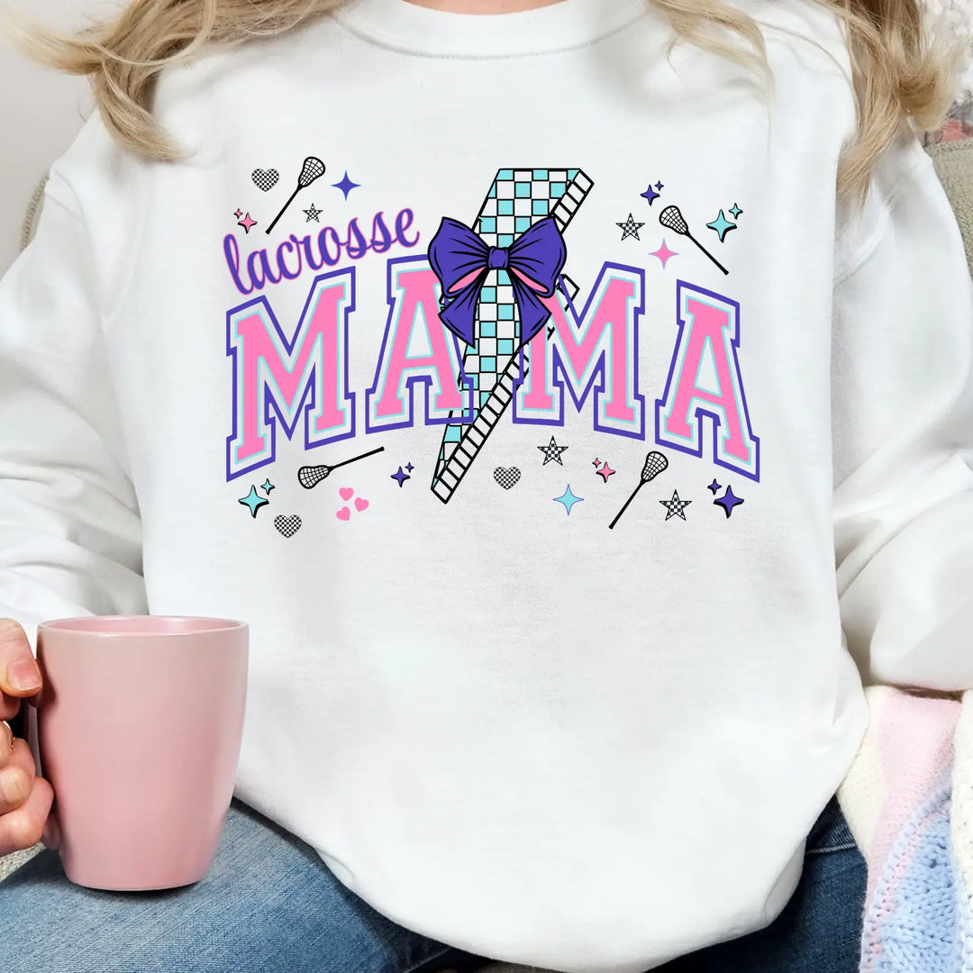 Lacrosse Mom Game Day Sweatshirt Girls Sweater for Sports Moms Proud Gifts Wear Cheer Holidays