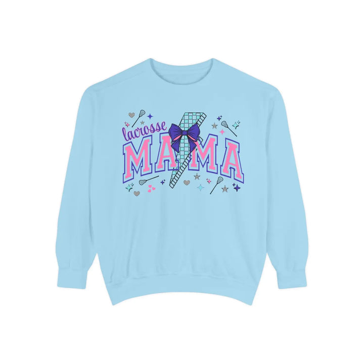 Lacrosse Mom Game Day Sweatshirt Girls Sweater for Sports Moms Proud Gifts Wear Cheer Holidays Chambray / S
